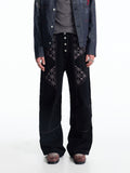 EMOBROTHER_Geometric_Embroidered_Mid_Rise_Slim_Fit_Casual_Cotton_Black_Straight_Jeans_MISSTT