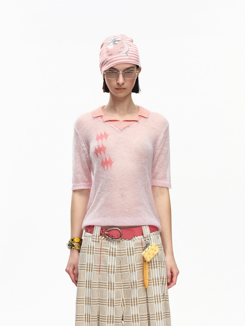 EMOBROTHER_Lightweight_Sheer_Print_Mohair_Wool_Blend_Short_Sleeve_Women's_Polos_1044643179514_MISSTT