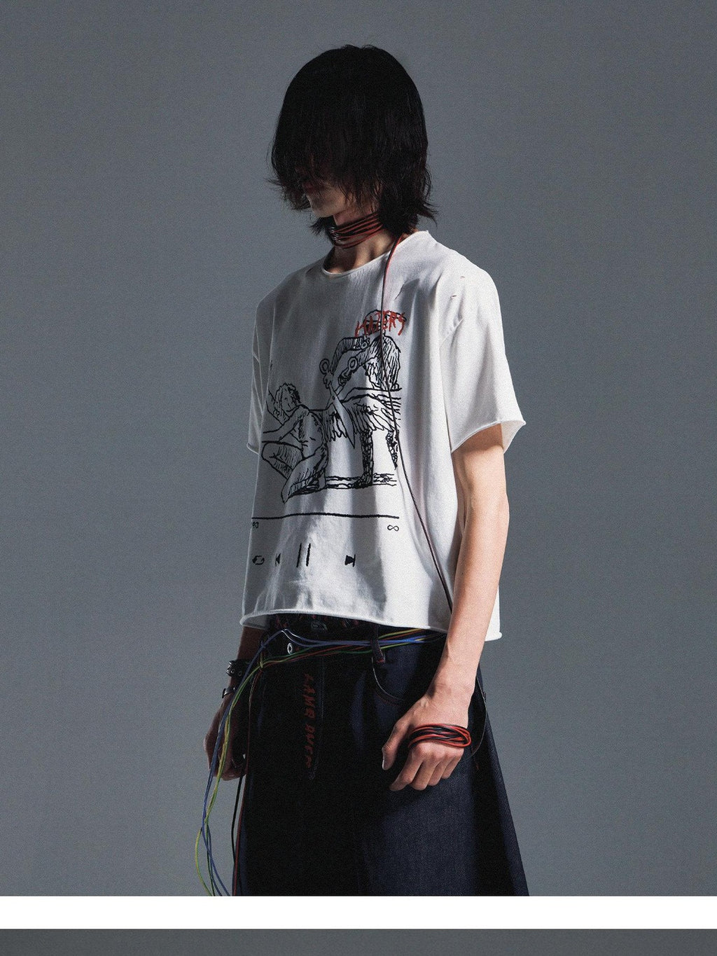 EMOBROTHER Pure Cotton Non Iron Loose Fit Printed Unisex Short Sleeve T-Shirts