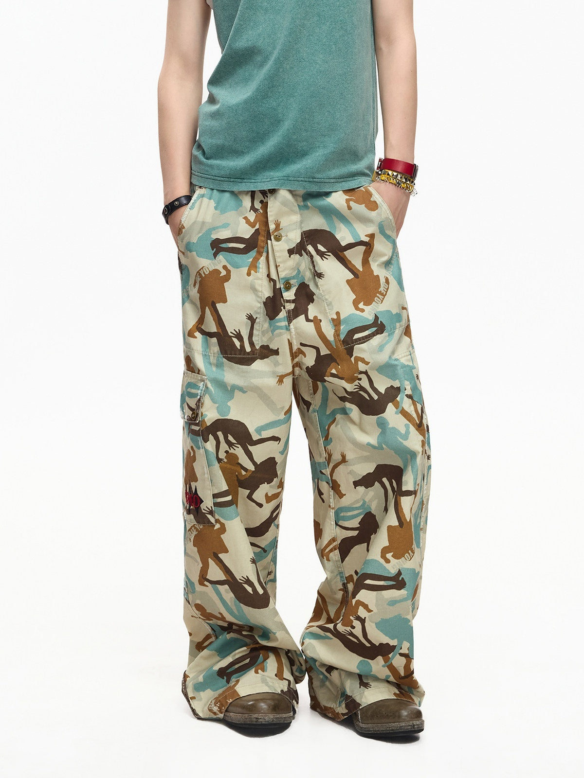 EMOBROTHER_Reversible_Camo_Embroidered_White_Panel_Women's_Cotton_Straight-leg_Pants_1054218740681_MISSTT