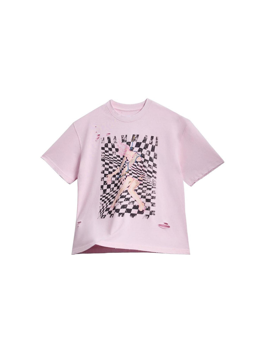 EMOBROTHER Soft Breathable Cotton Blend Printed Loose Crop Unisex Short Sleeve T-Shirts