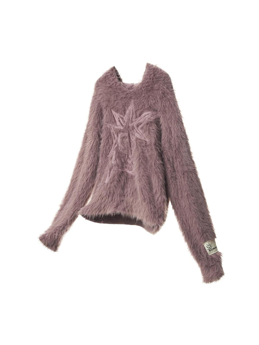EMOBROTHER Soft Shape Retaining Loose Hooded Patch Star Punk Unisex Knitwear Sweaters