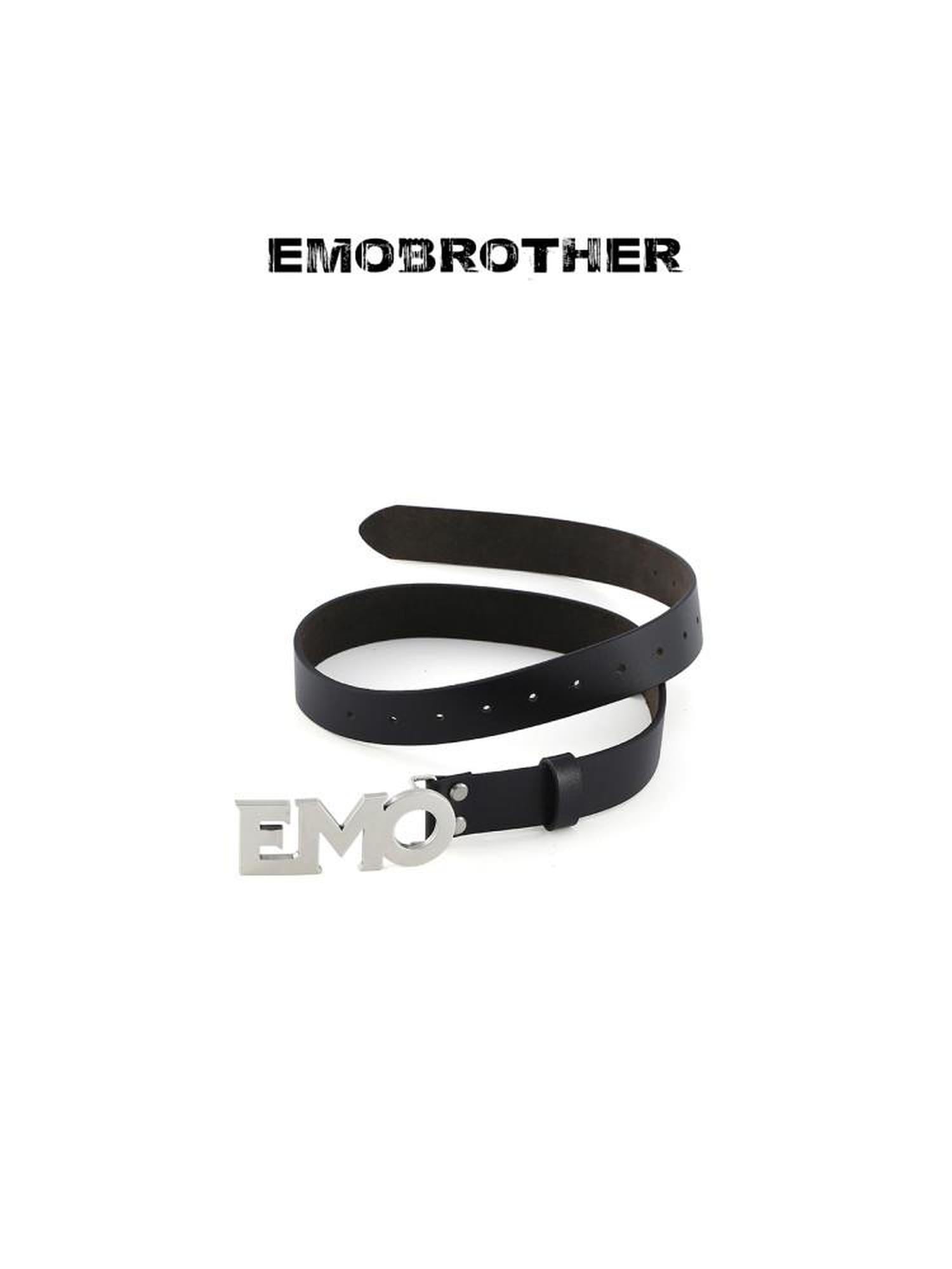 EMOBROTHER Versatile Genuine Leather Soft Finish Classic Black 112Cm Unisex Youth Belts