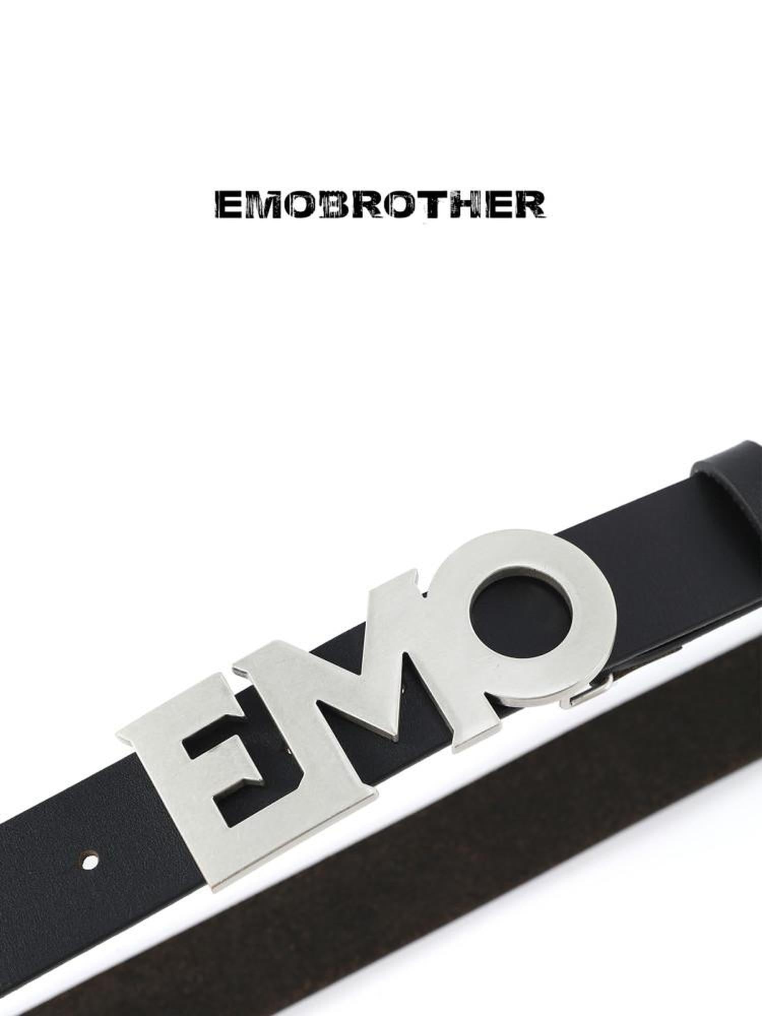 EMOBROTHER Versatile Genuine Leather Soft Finish Classic Black 112Cm Unisex Youth Belts