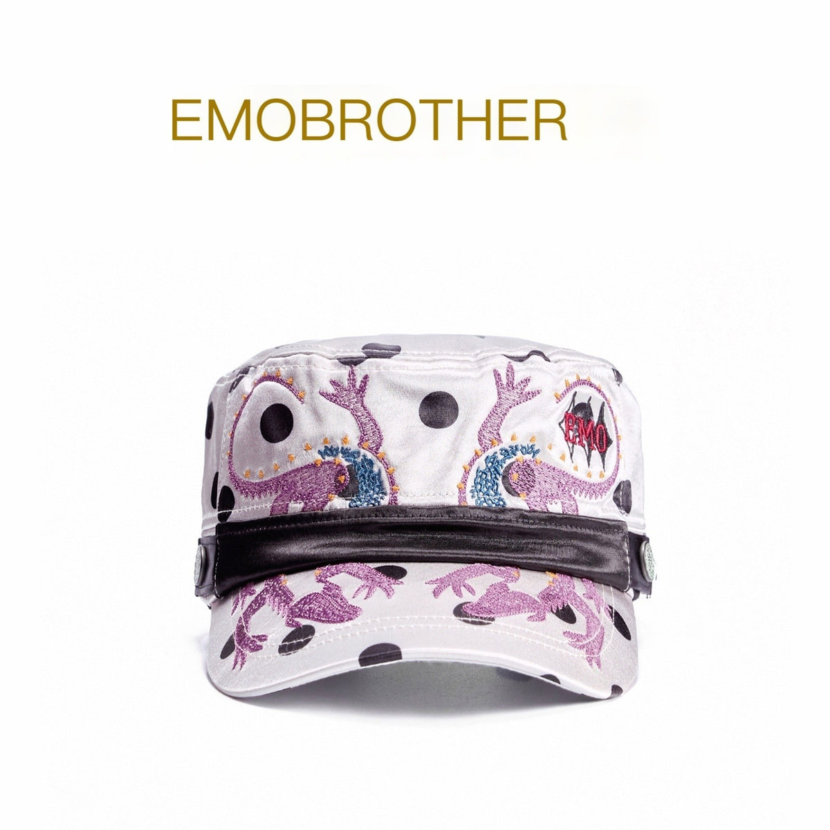 EMOBROTHER_Vintage_Embroidered_Color_Block_Flat_Top_Adjustable_Women's_Polyester_Baseball_Caps_1061425307974_MISSTT