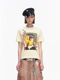 EMOBROTHER_Vintage_Smile_Print_Letter_Embroidery_Women's_Pure_Cotton_Short_Sleeve_T-shirts_1047214312173_MISSTT