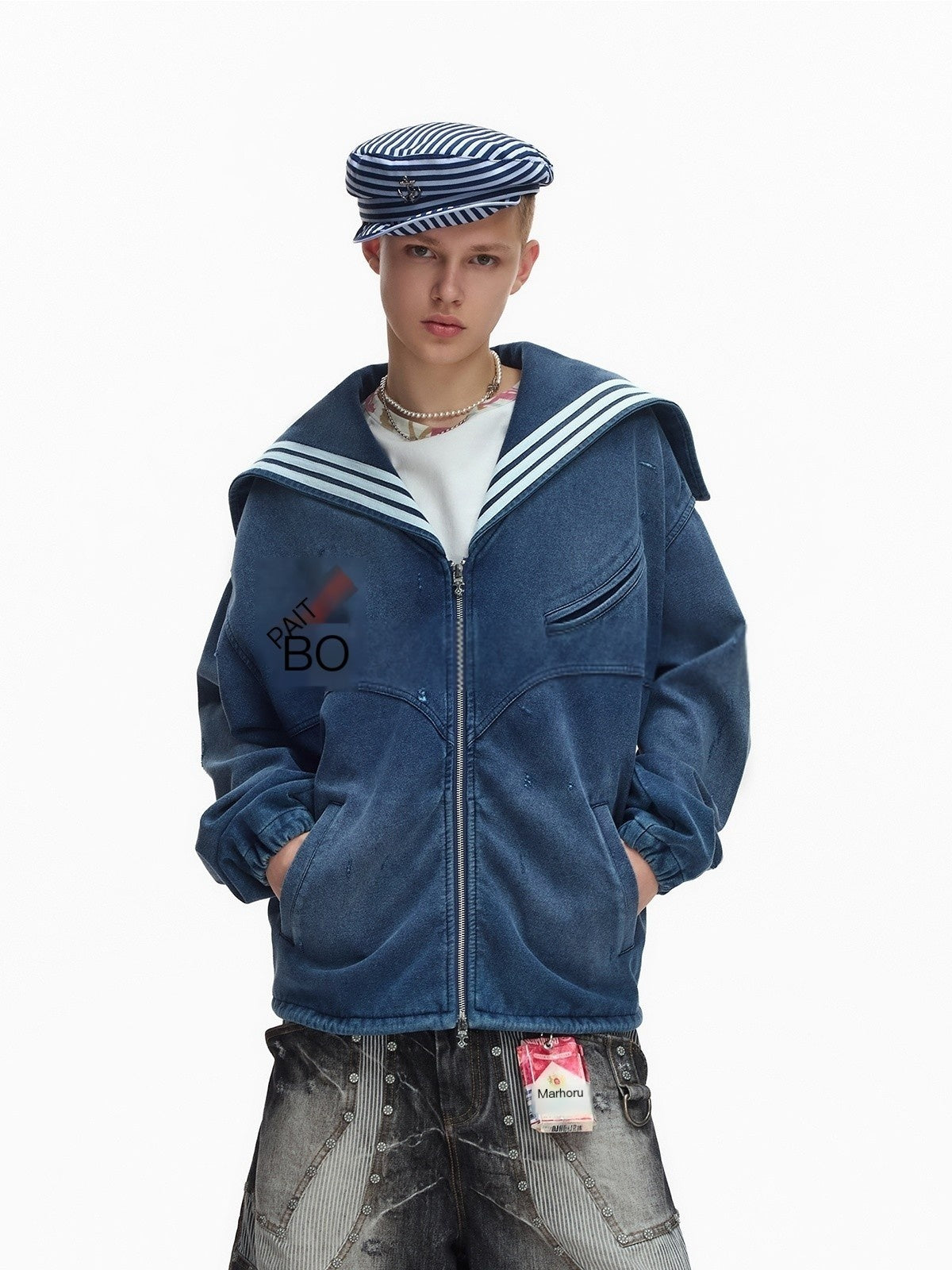 EMOBROTHER_Washed_Distressed_Indigo_Denim_Embroidered_Sailor_Collar_Women's_Cotton_Zip-up_Hoodies_1066701457987_MISSTT