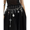 ENDO_PER_SE_Antique_Silver_Punk_Heavy_Pendant_Cross_Chain_Women's_Alloy_Waist_Chains_805224697531_MISSTT