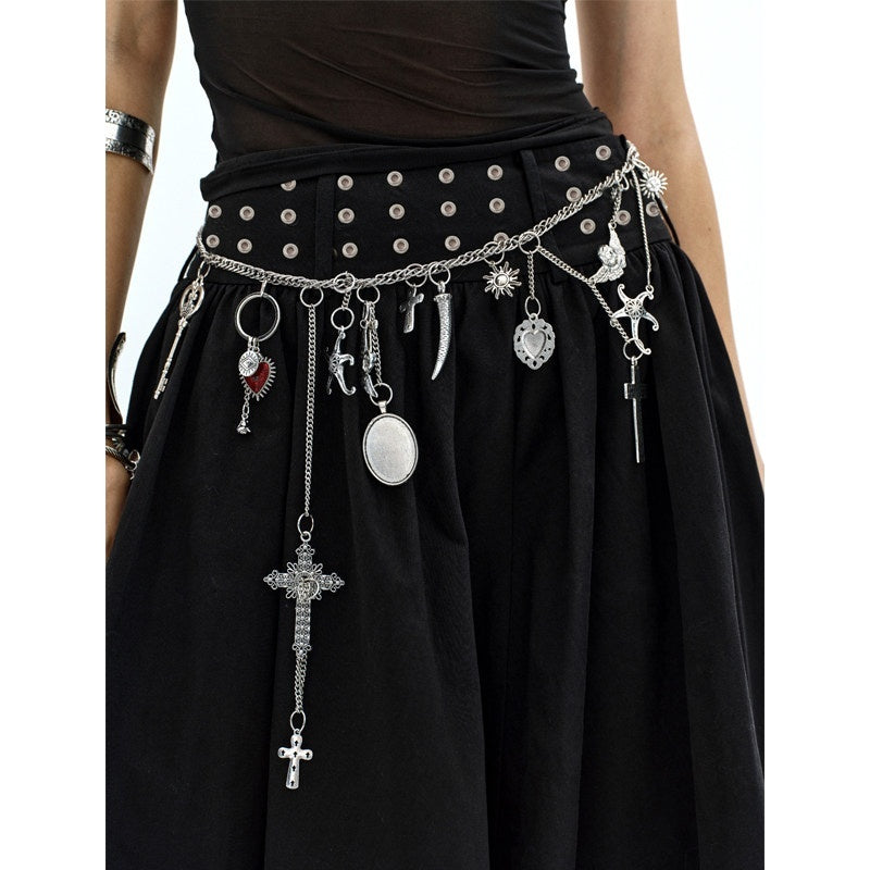 ENDO_PER_SE_Antique_Silver_Punk_Heavy_Pendant_Cross_Chain_Women's_Alloy_Waist_Chains_805224697531_MISSTT