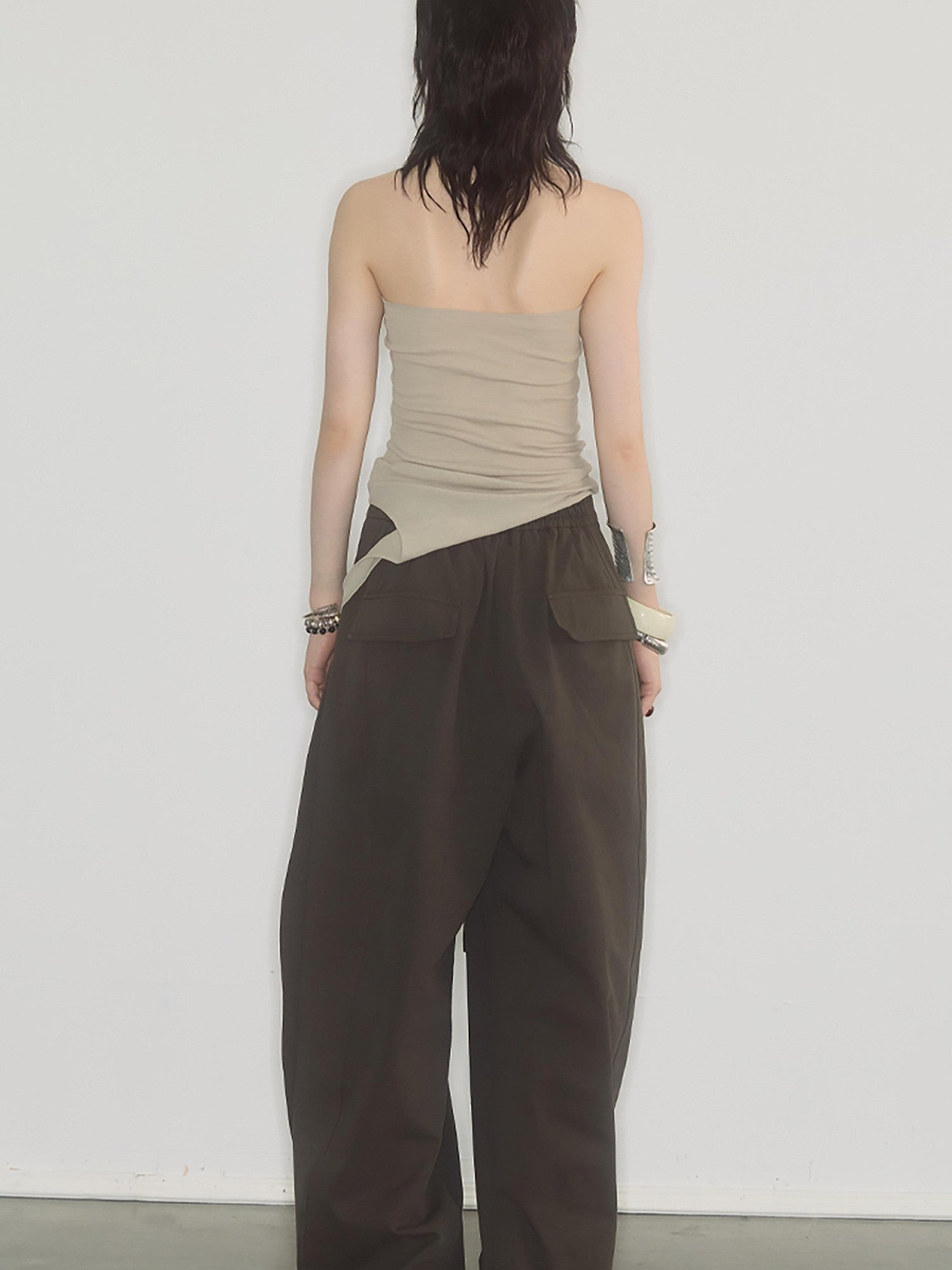 ENDO PER SE Asymmetrical Halter Breathable Women's Cotton Long Sleeve T-shirts