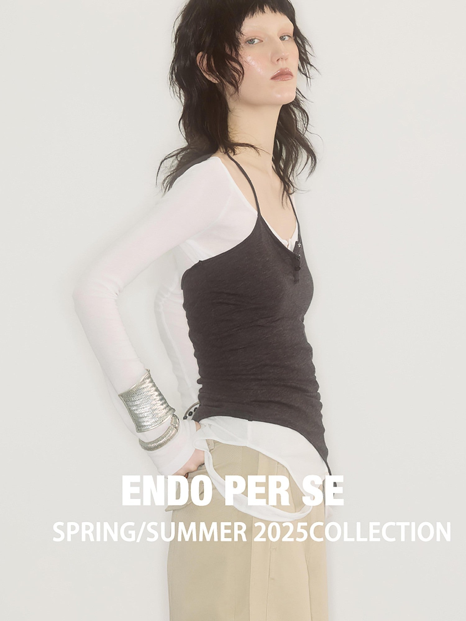 ENDO PER SE Asymmetrical Halter Breathable Women's Cotton Long Sleeve T-shirts
