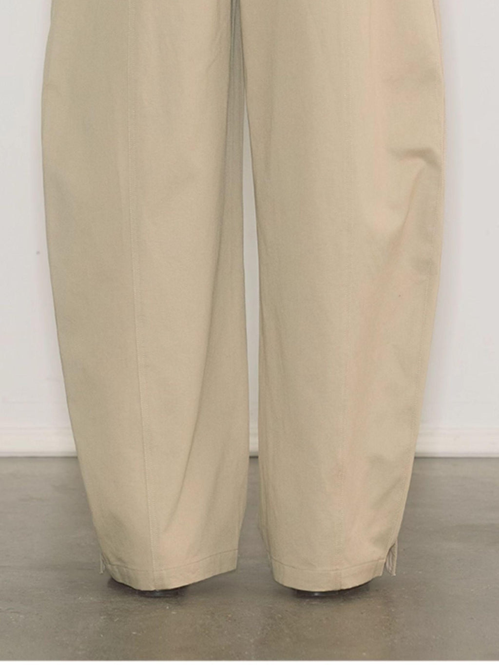 ENDO PER SE Banana Print Cargo Wide Leg Zipper High Waist Women's Cotton Chinos