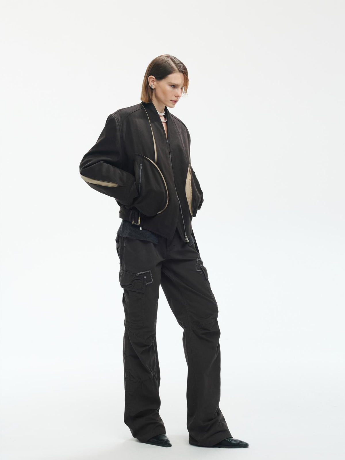 ENDO PER SE Colorblock Paneled 3d Cut Padded Women's Cotton Casual Jackets