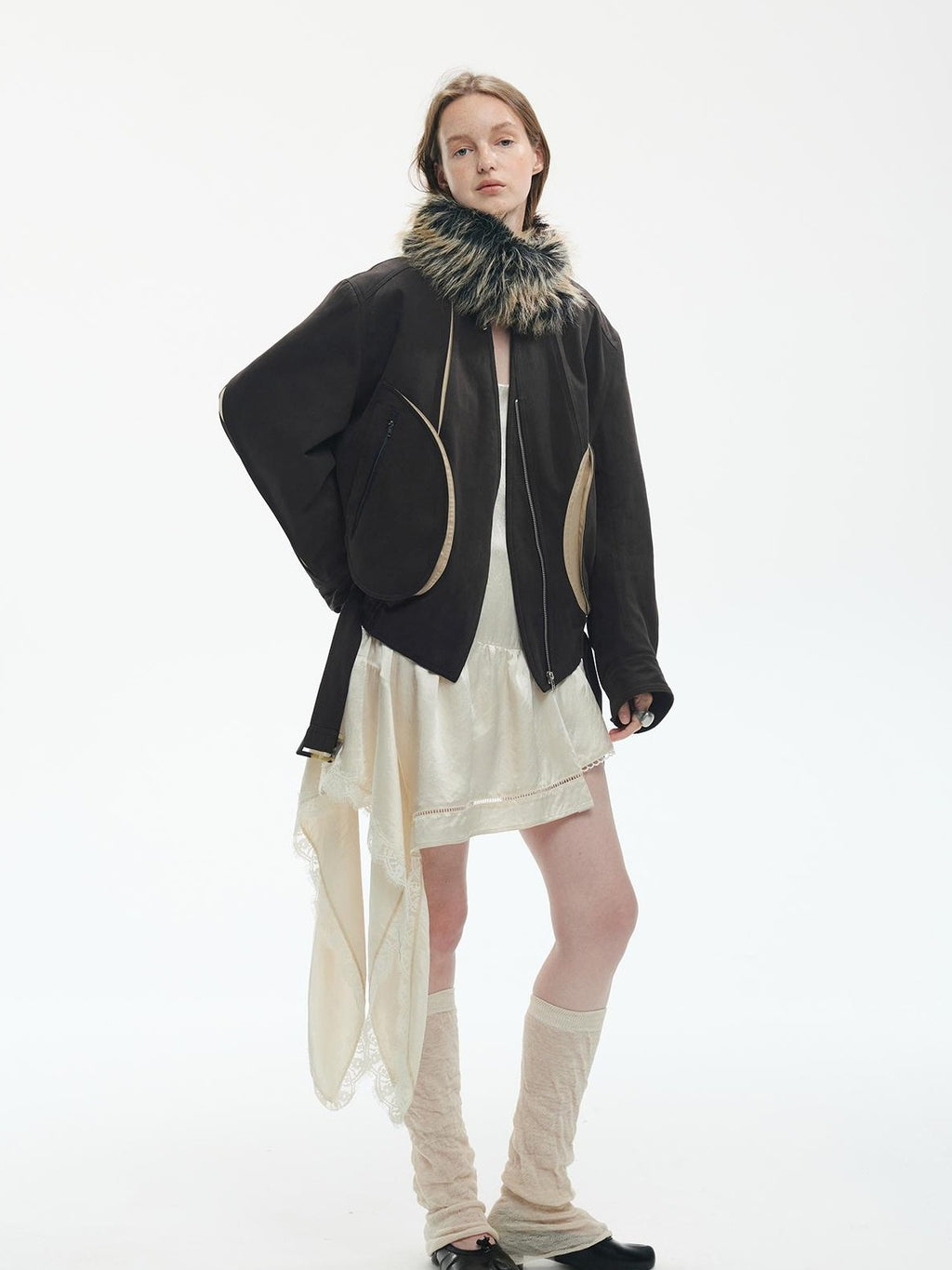 ENDO PER SE Colorblock Paneled 3d Cut Padded Women's Cotton Casual Jackets