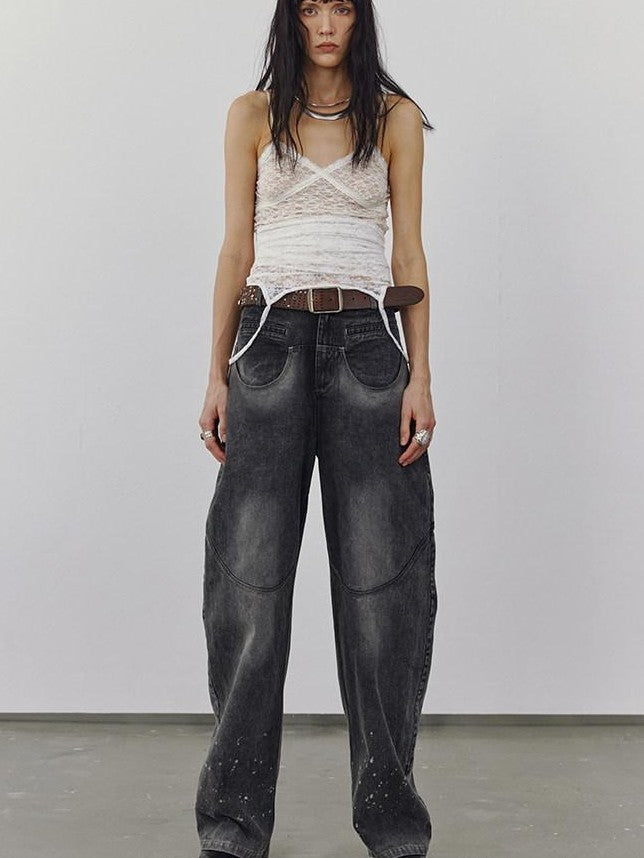 ENDO PER SE Cutout Punk Sling Slim Women's Polyester Cotton Blend Sexy Camisoles