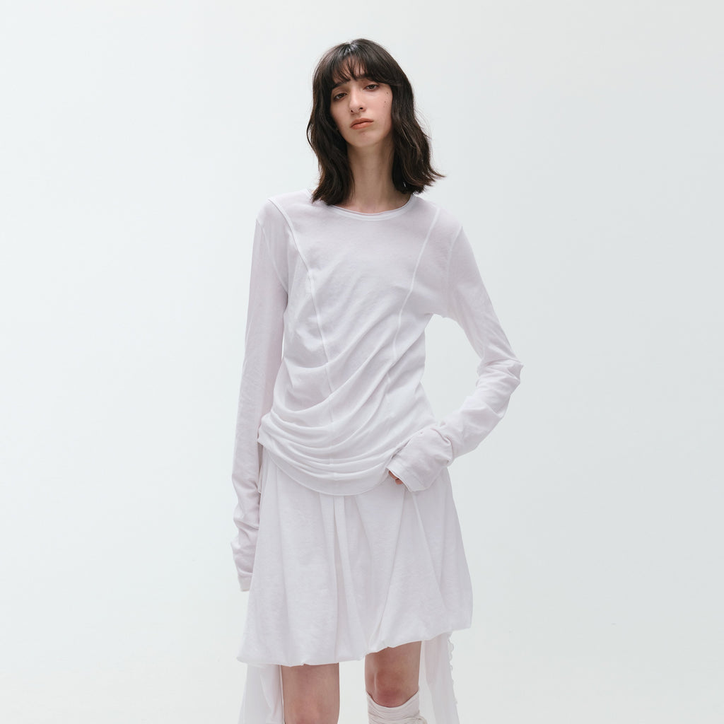 ENDO_PER_SE_Deconstructed_Asymmetric_Curved_Ruched_Women's_Cotton_Long_Sleeve_T-shirts_1086243984052_MISSTT