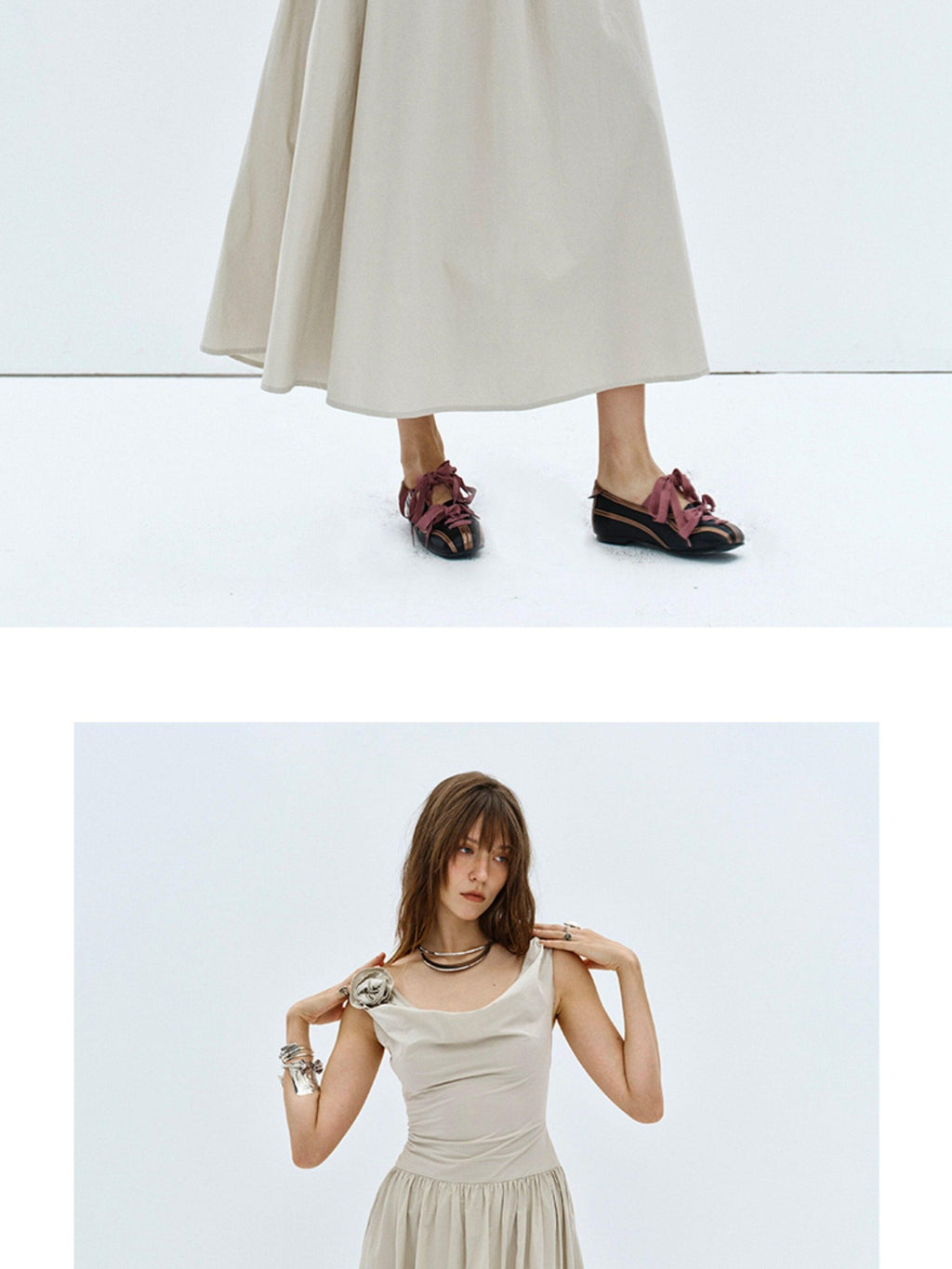 ENDO PER SE Floral One Shoulder Sleeveless A Line Women's Cotton Slip Maxi Dresses