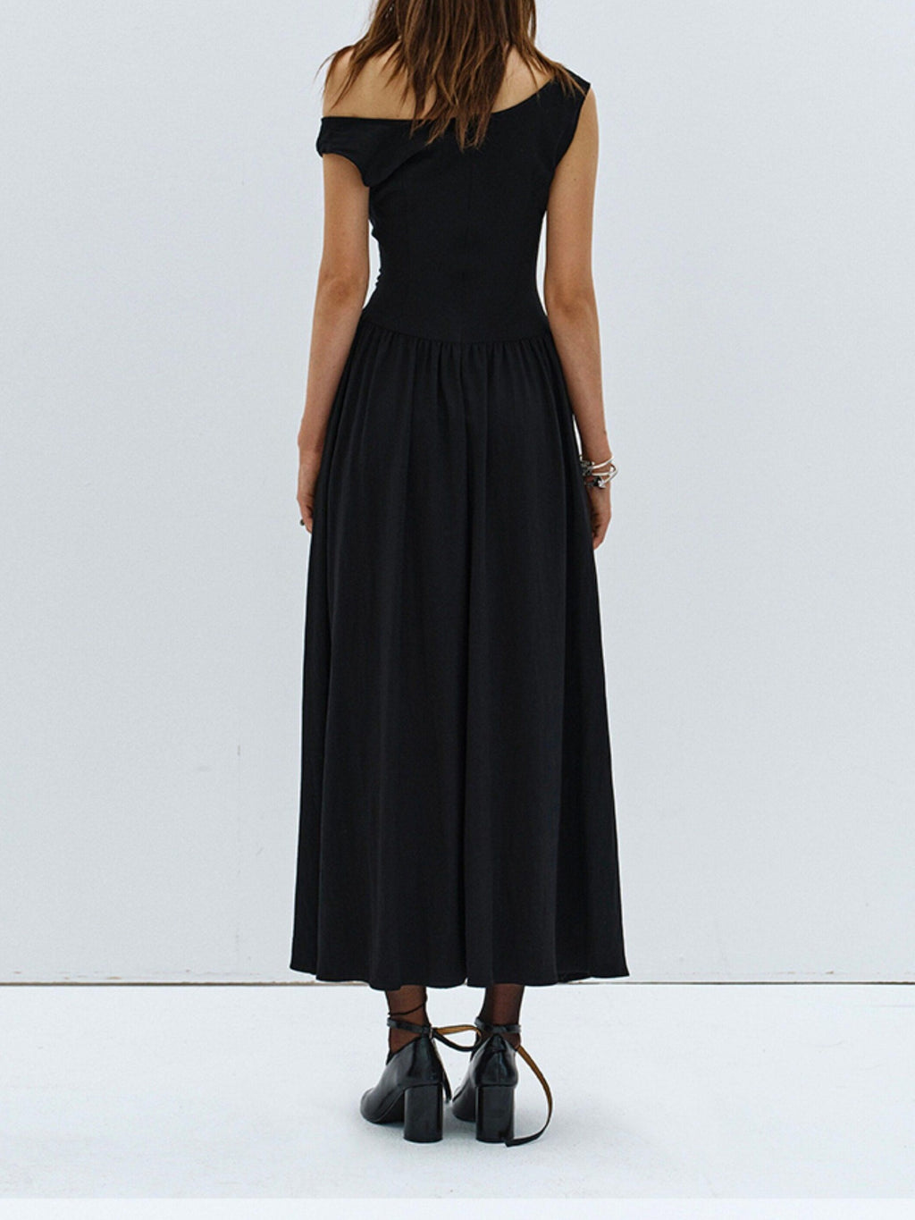 ENDO PER SE Floral One Shoulder Sleeveless A Line Women's Cotton Slip Maxi Dresses