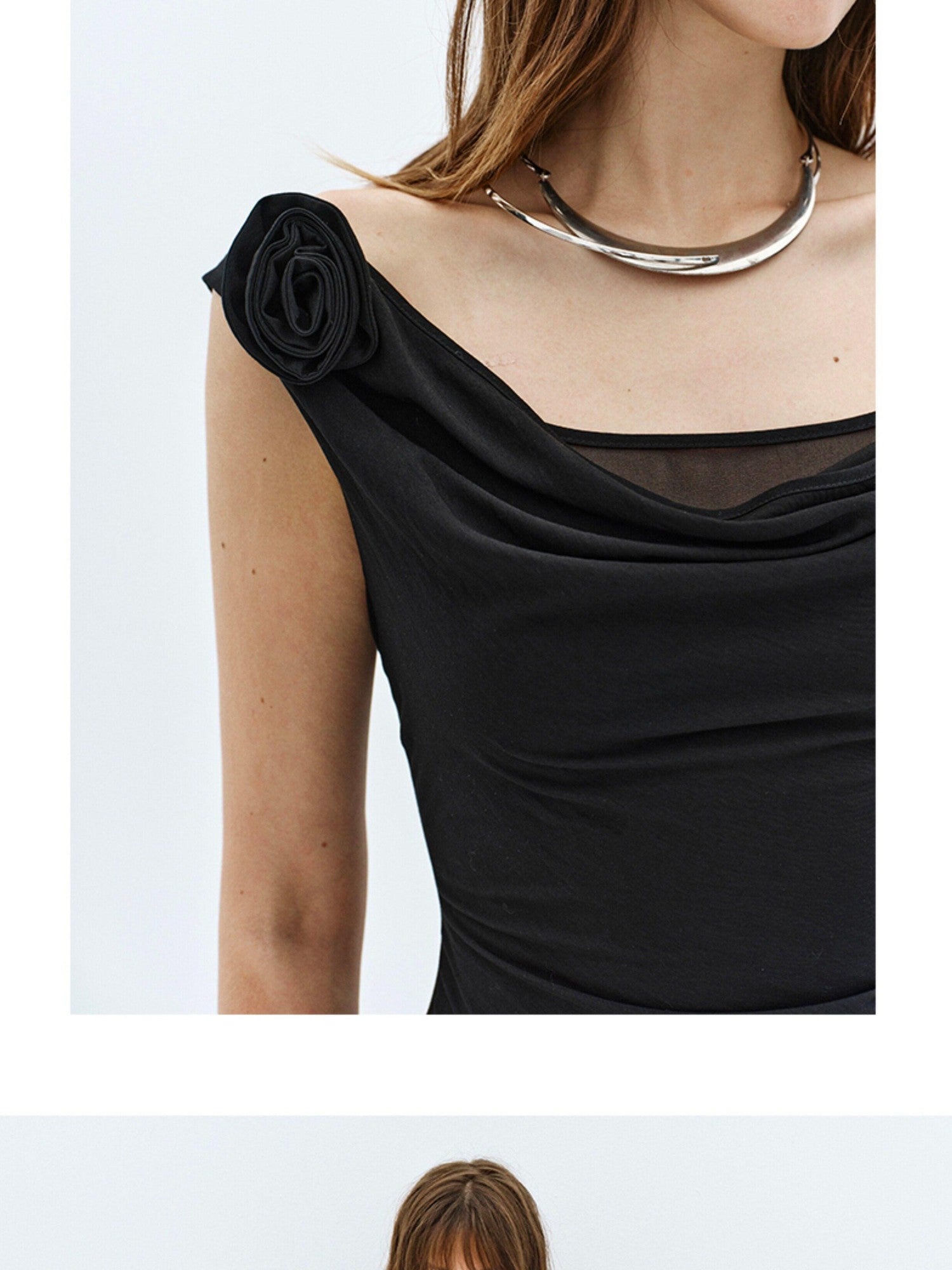 ENDO PER SE Floral One Shoulder Sleeveless A Line Women's Cotton Slip Maxi Dresses