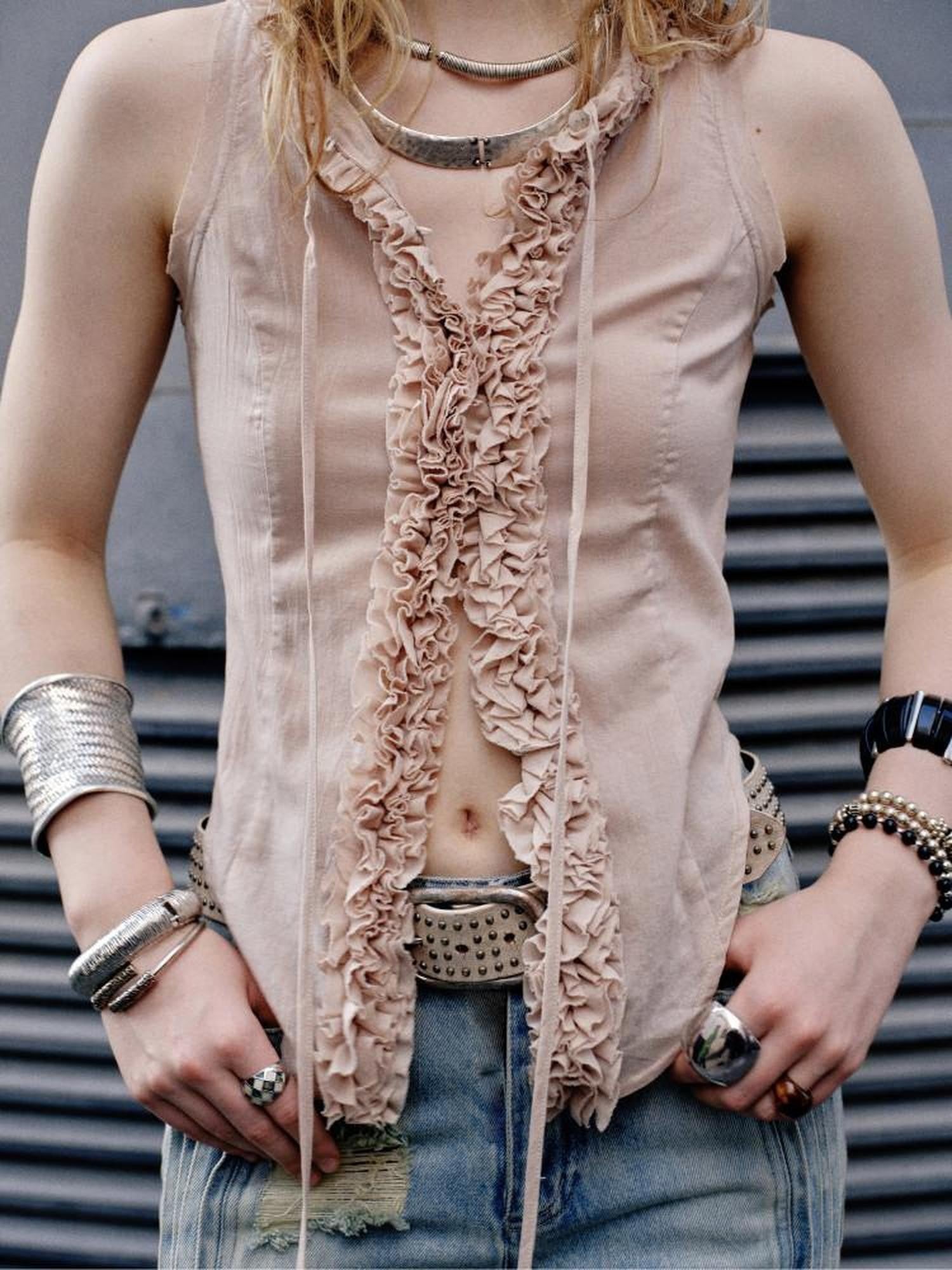 ENDO PER SE Handmade Lace Trim Racerback Slim Fit Women's Cotton Tank Tops