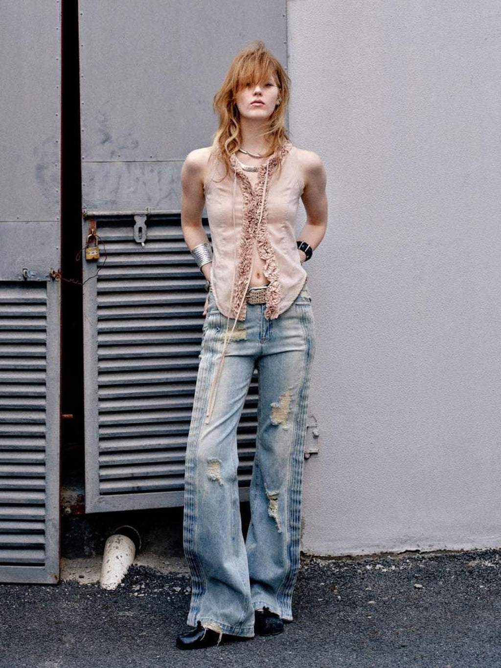 ENDO PER SE Handmade Lace Trim Racerback Slim Fit Women's Cotton Tank Tops
