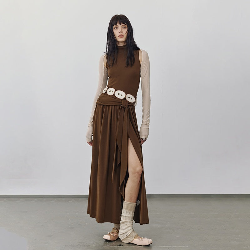 ENDO_PER_SE_High_Slit_Long_Sleeve_U_Neck_A_Line_Cotton_Women's_Casual_Maxi_Dresses_748144353895_MISSTT