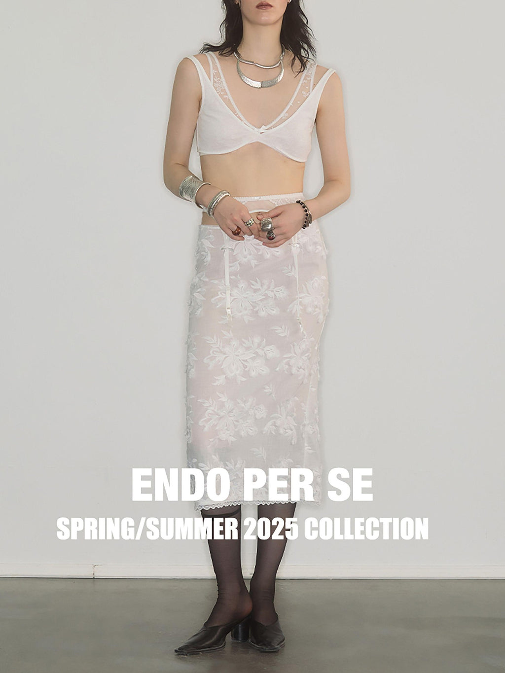 ENDO PER SE Lace Two Piece Halter Layered Bustier Women's 100 Percent Cotton Corset Tops
