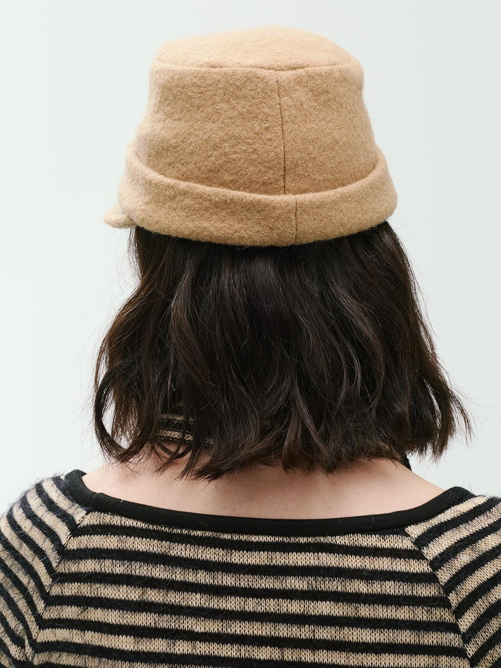ENDO PER SE Removable Faux Fur Curved Brim Wool Women's Baseball Caps