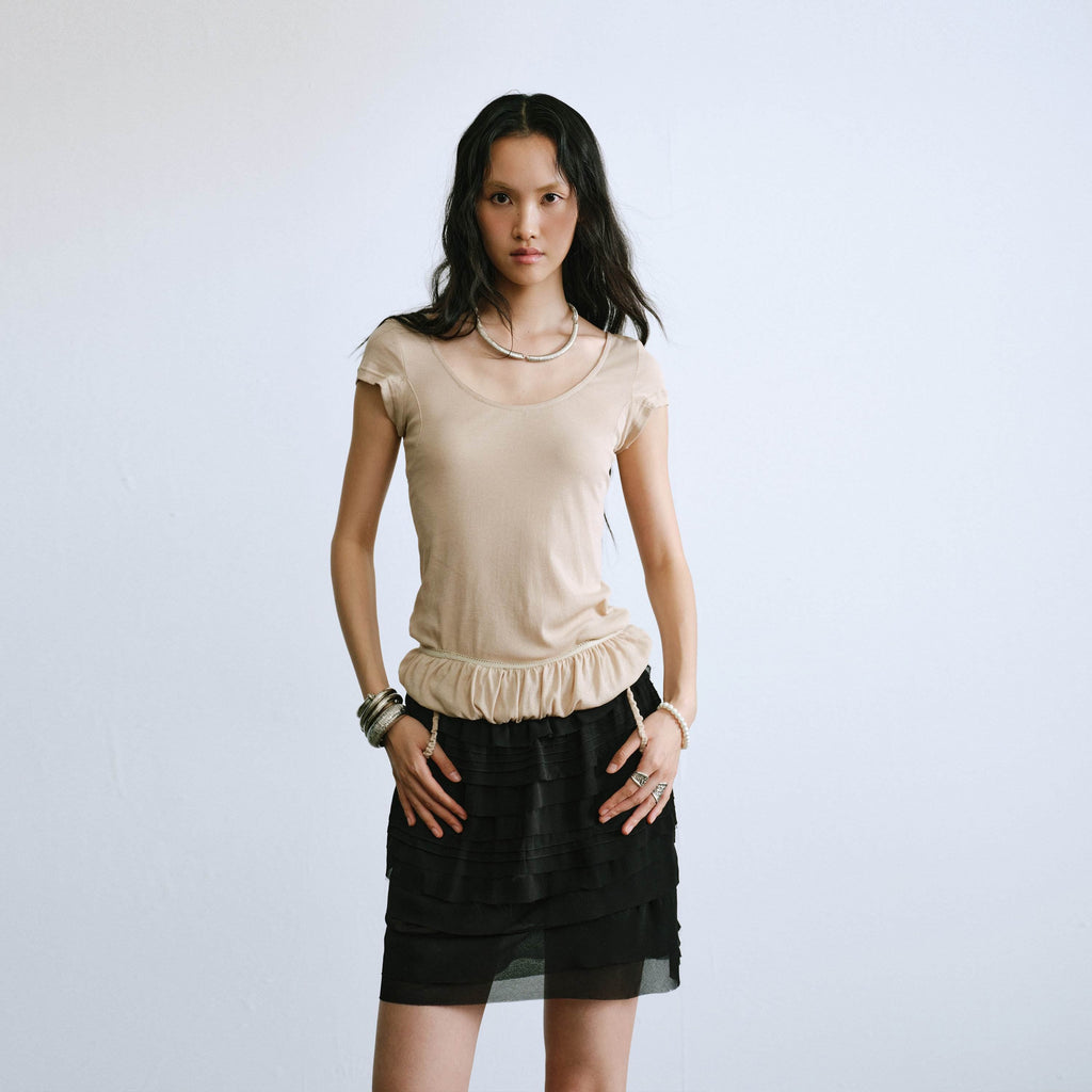 ENDO_PER_SE_Ruched_Hem_Large_U_Neck_Women's_Washed_Cotton_Short_Sleeve_T-shirts_1043731917560_MISSTT