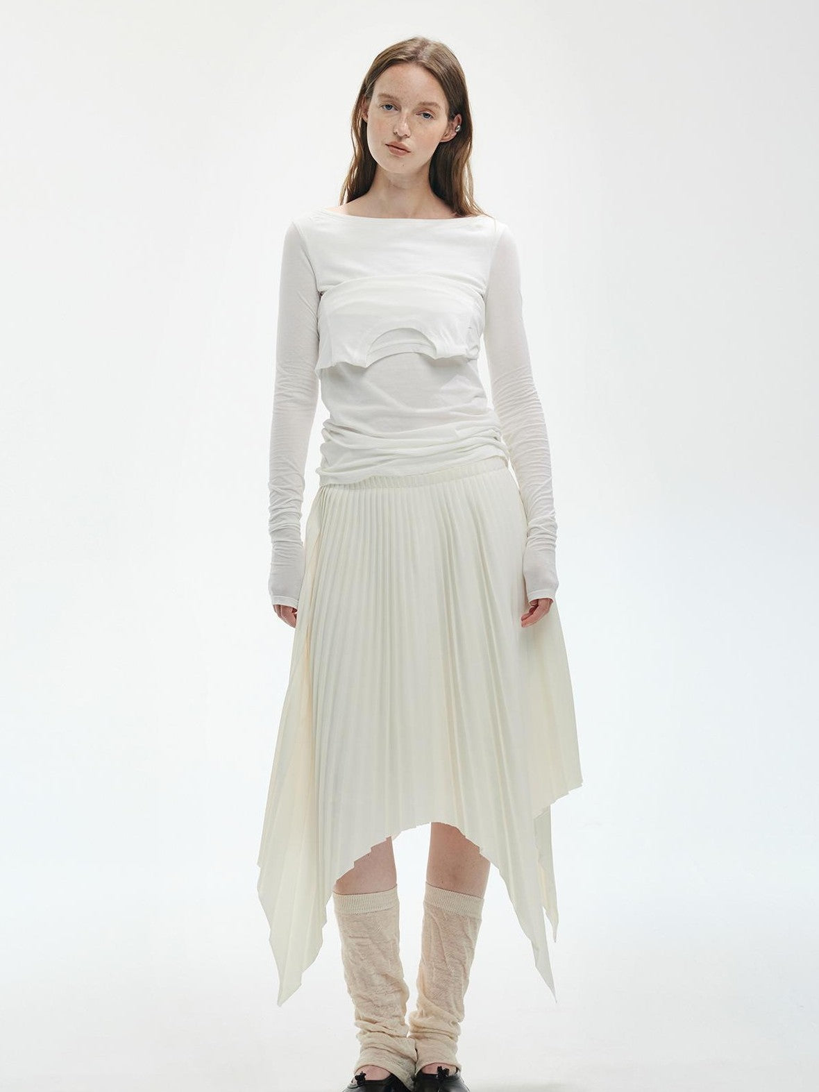 ENDO PER SE Spliced Drawstring Utility Cropped Women's Cotton Casual Jackets