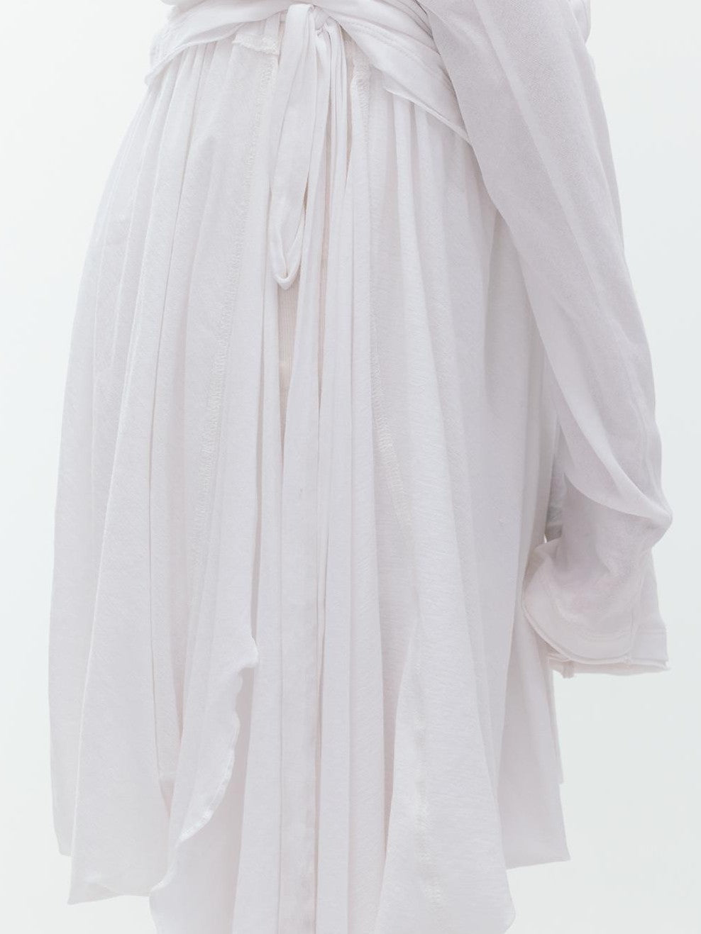 ENDO PER SE Vintage Asymmetric Drawstring Ruched A Line Women's Cotton Midi Skirts