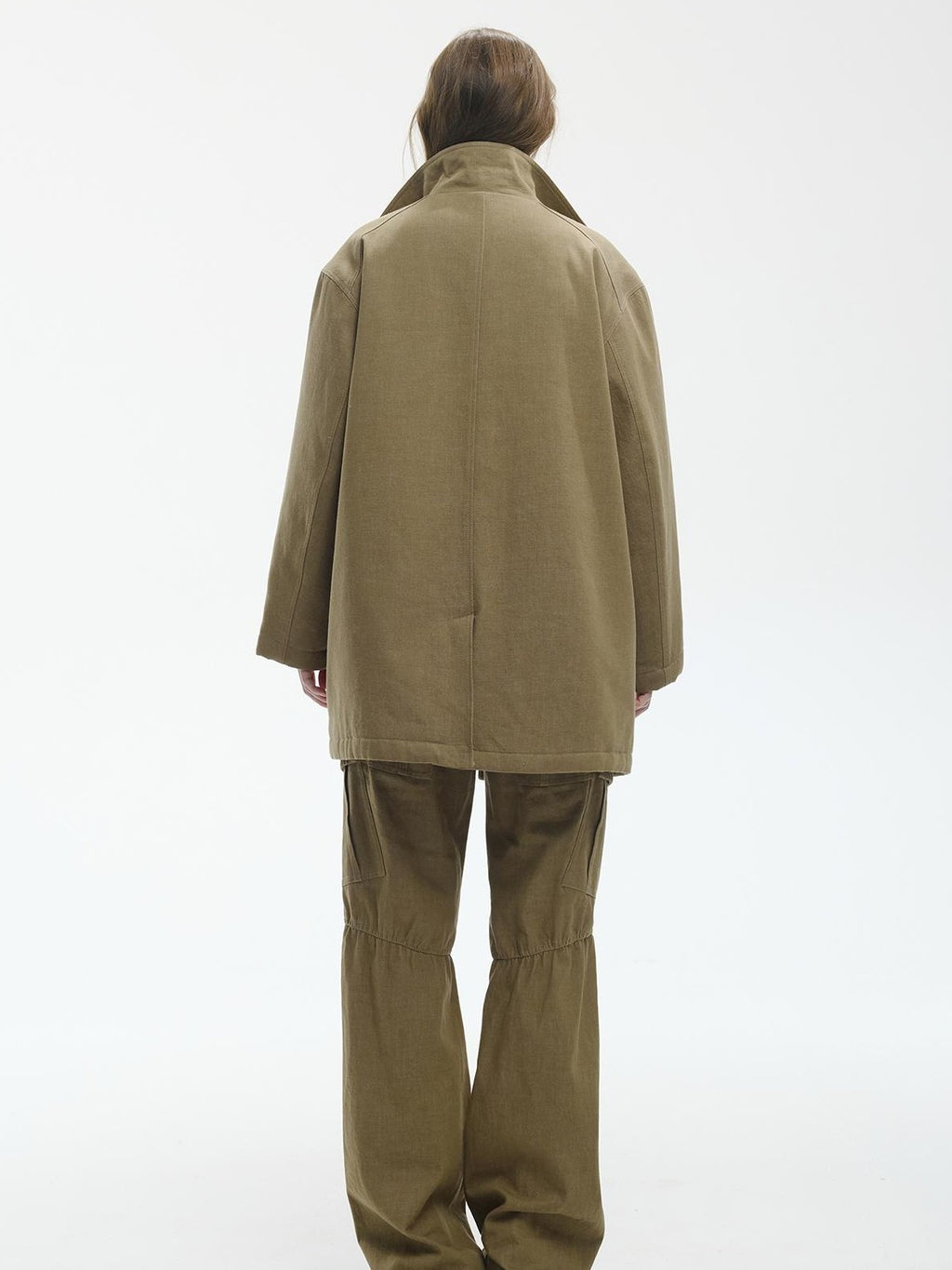 ENDO PER SE Vintage Washed Multi Pocket Wide Leg Women's Cotton Cargo Pants