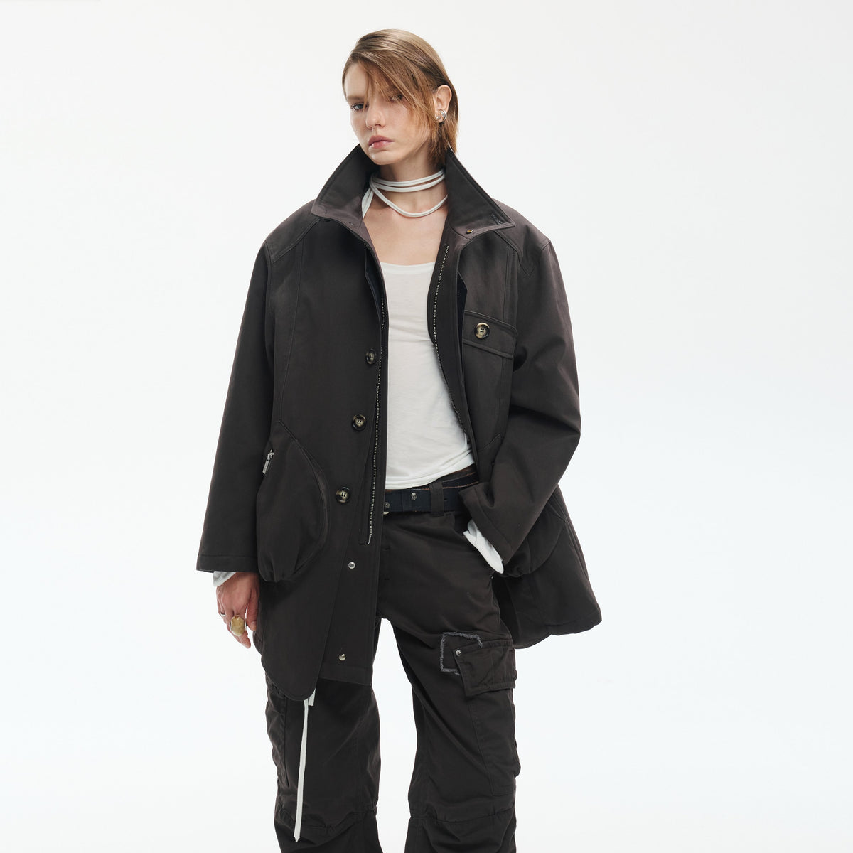 ENDO_PER_SE_Washed_Utility_Faux_Layered_Turtleneck_Cotton_Women's_Short_Coats_983456916972_MISSTT