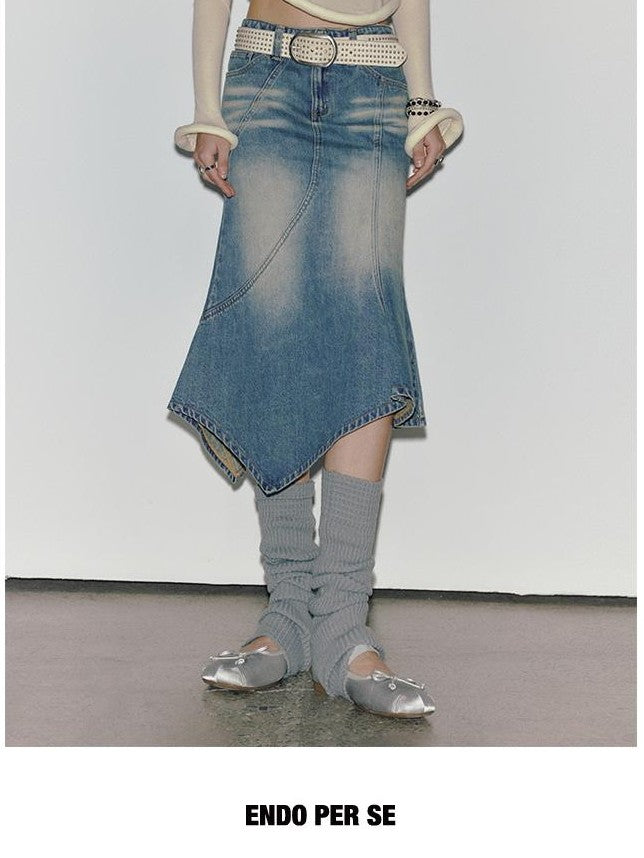 ENDO PER SE Y2k Hand Quilted Semi Sheer Off Shoulder Women's Cotton Long Sleeve T-shirts