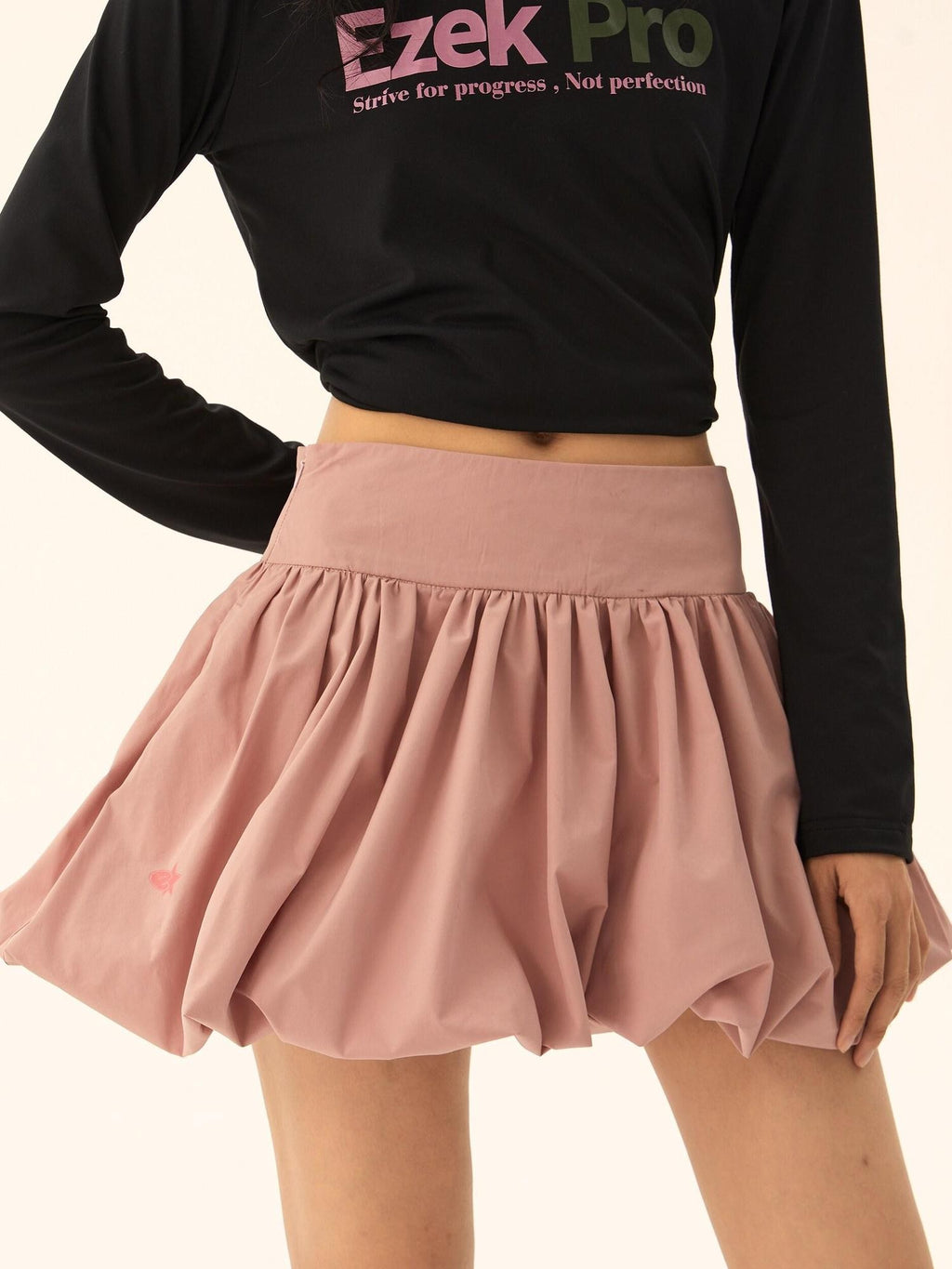 EZEK American Retro High Waist Bud Skirt Pocket Pleated Women's Mini Skirts