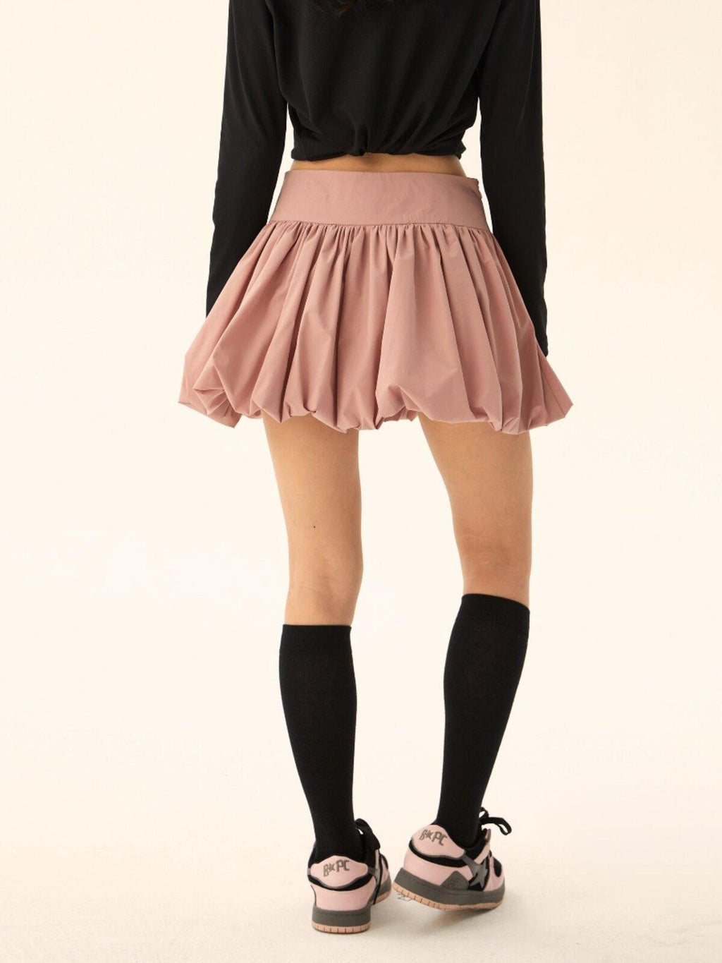 EZEK American Retro High Waist Bud Skirt Pocket Pleated Women's Mini Skirts