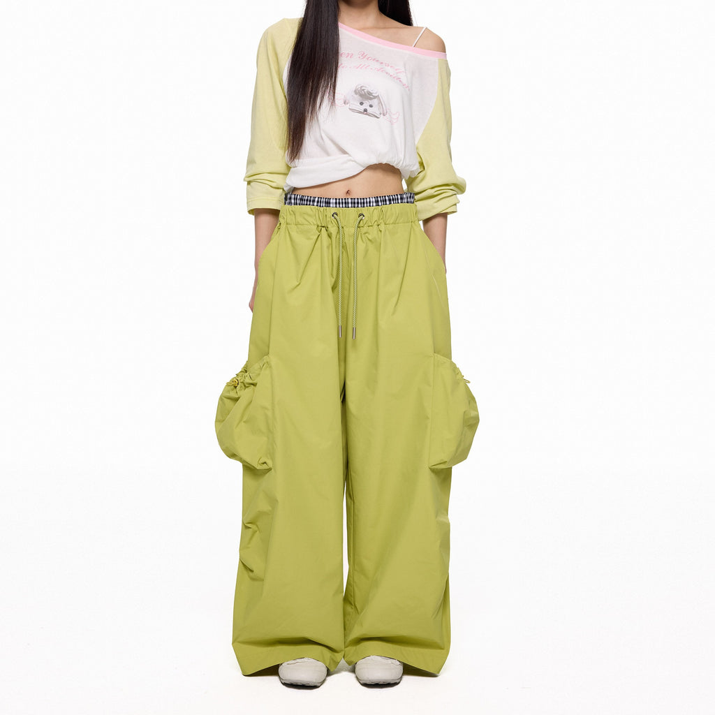 EZEK_Apple_Green_Vintage_Utility_Cargo_Pockets_Women's_Polyester_Wide-leg_Pants_919389249466_MISSTT