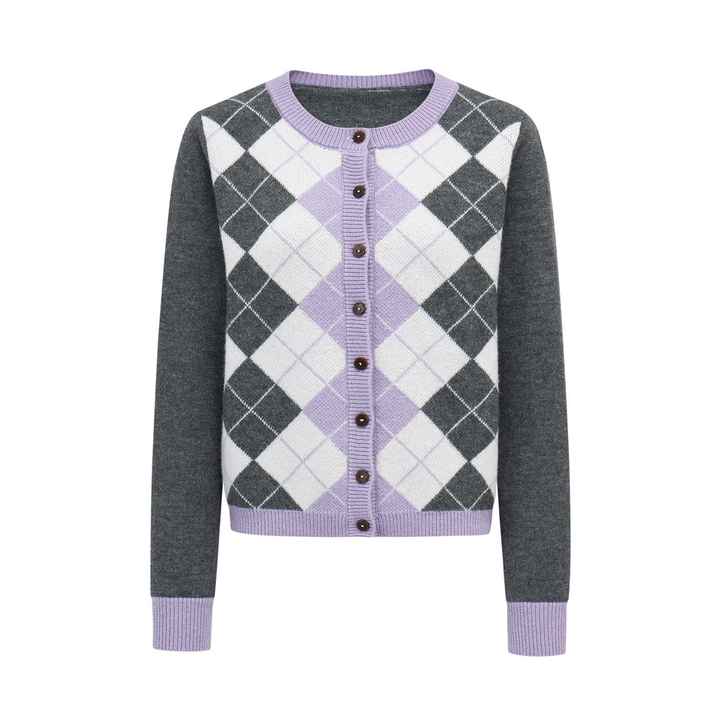 EZEK_Argyle_Color_Block_Knit_Women's_Polyester_Cardigans_1077816399016_MISSTT