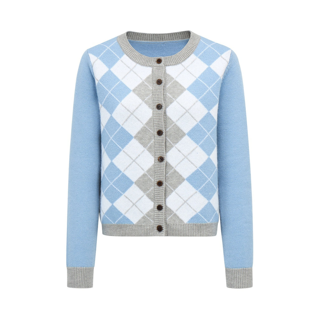 EZEK_Argyle_Color_Block_Knit_Women's_Polyester_Cardigans_1077816399016_MISSTT