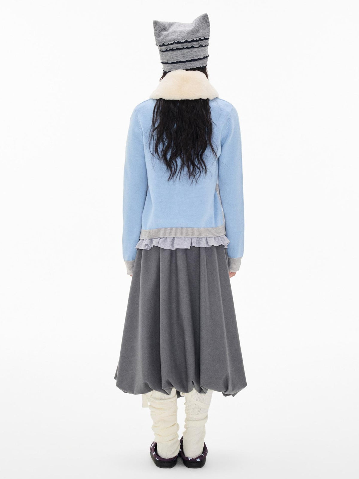EZEK Argyle Color Block Knit Women's Polyester Cardigans
