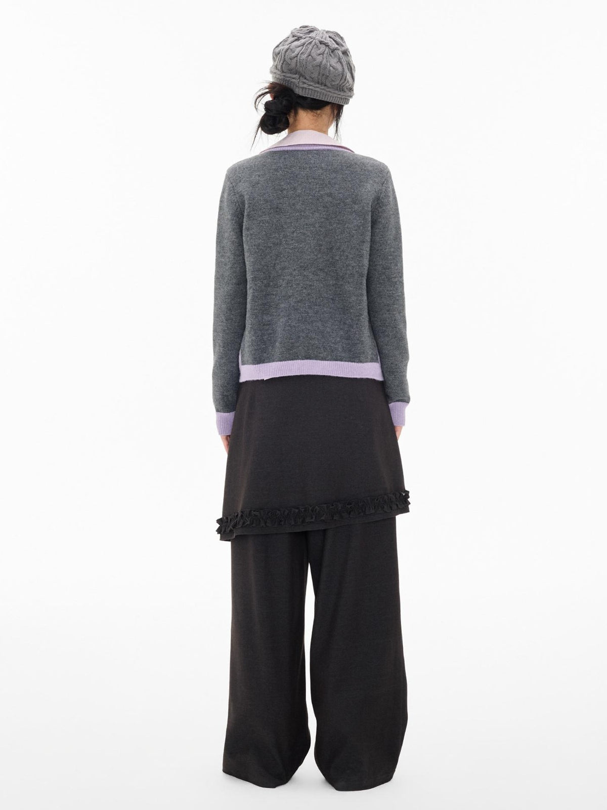 EZEK Argyle Color Block Knit Women's Polyester Cardigans