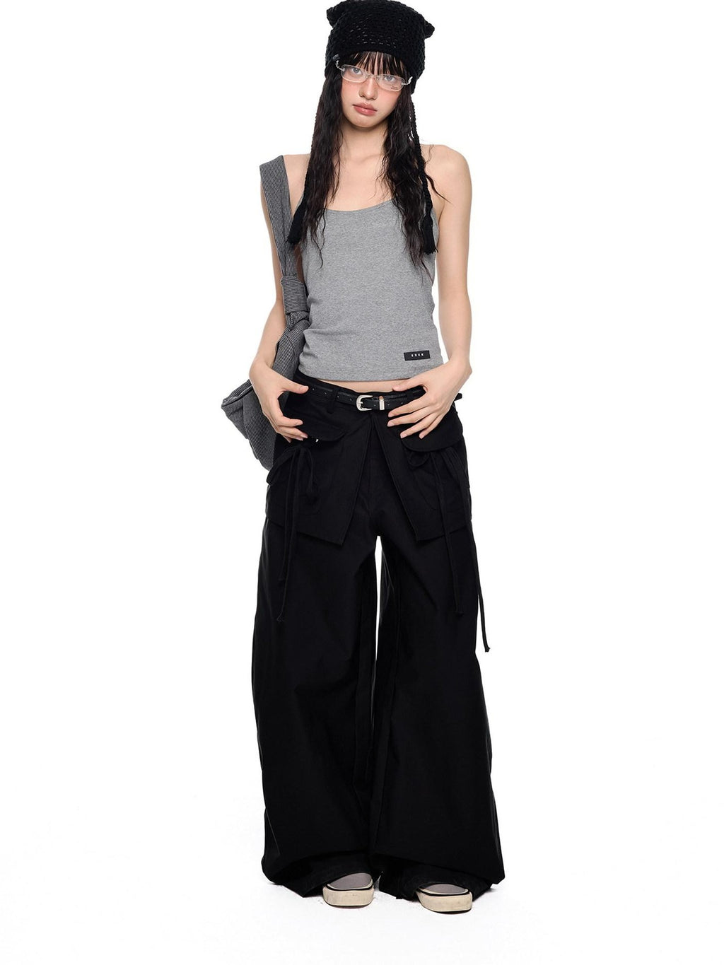 EZEK Backless Halter Printed Slim Fit Cropped Women's Cotton Stretch Camisoles