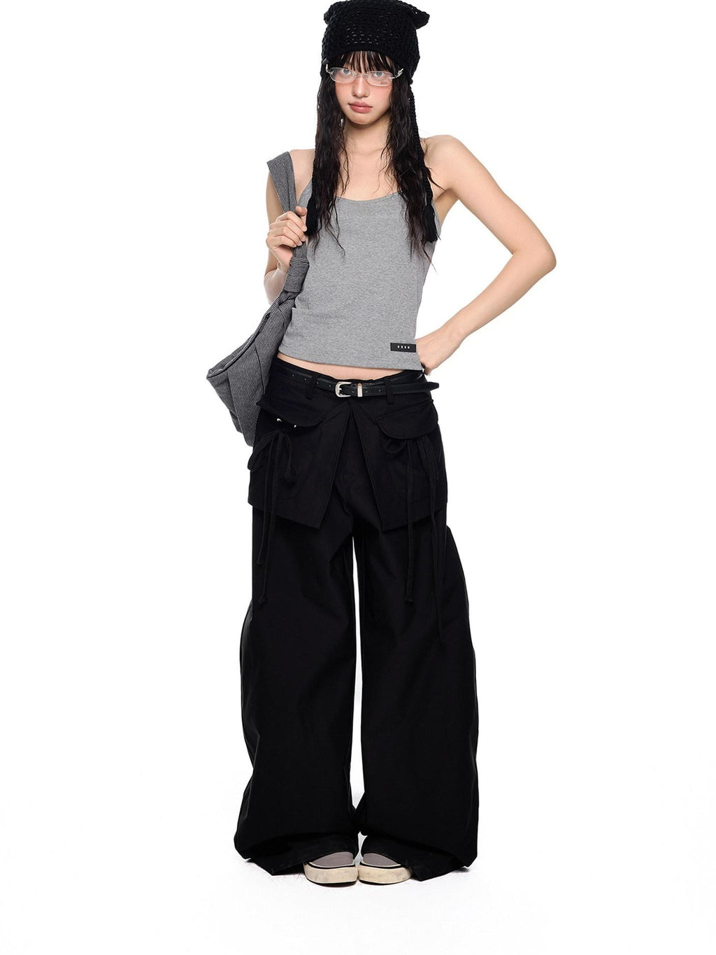 EZEK Backless Halter Printed Slim Fit Cropped Women's Cotton Stretch Camisoles