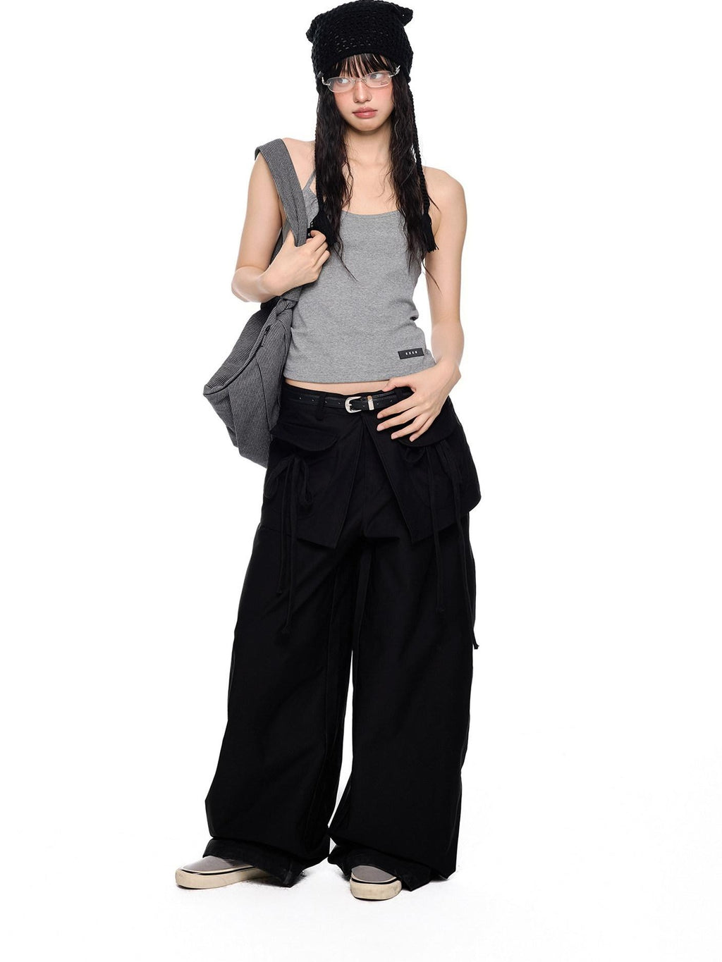EZEK Backless Halter Printed Slim Fit Cropped Women's Cotton Stretch Camisoles