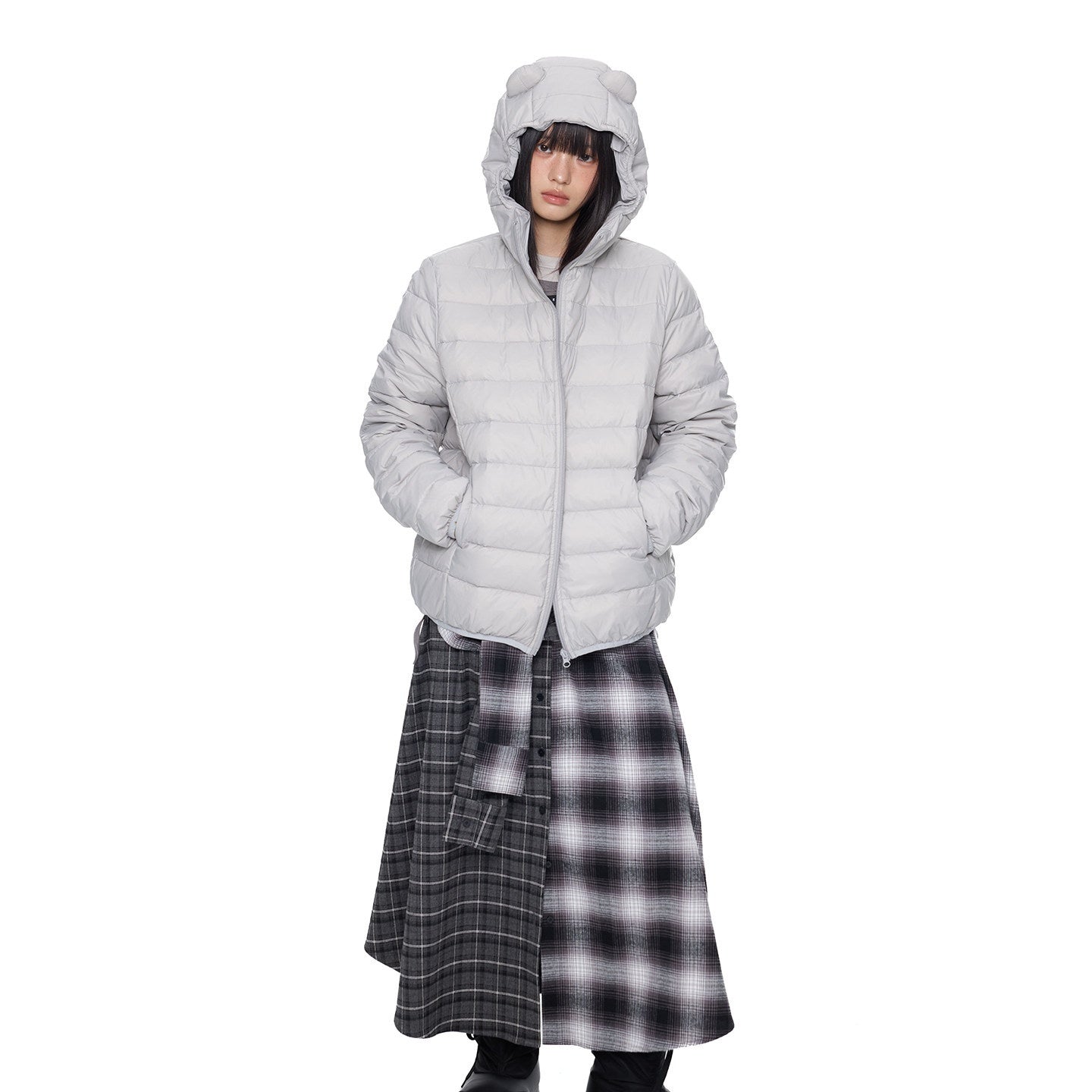 EZEK_Bear_Ear_Ribbed_Quilted_Loose_Hooded_Women's_White_Duck_Down_Down_Jackets_983561395687_MISSTT
