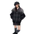 EZEK_Black_Gray_Plaid_Faux_Fur_Collar_Zippered_Oversized_Women's_Cotton_Puffer_Jackets_981066450711_MISSTT