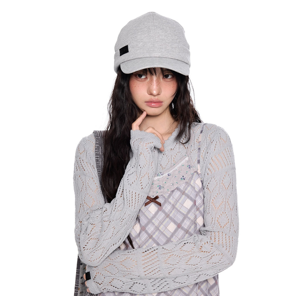 EZEK_Breathable_Knitted_Solid_Color_Curved_Short_Brim_Equestrian_Women's_Baseball_Caps_1049474621198_MISSTT