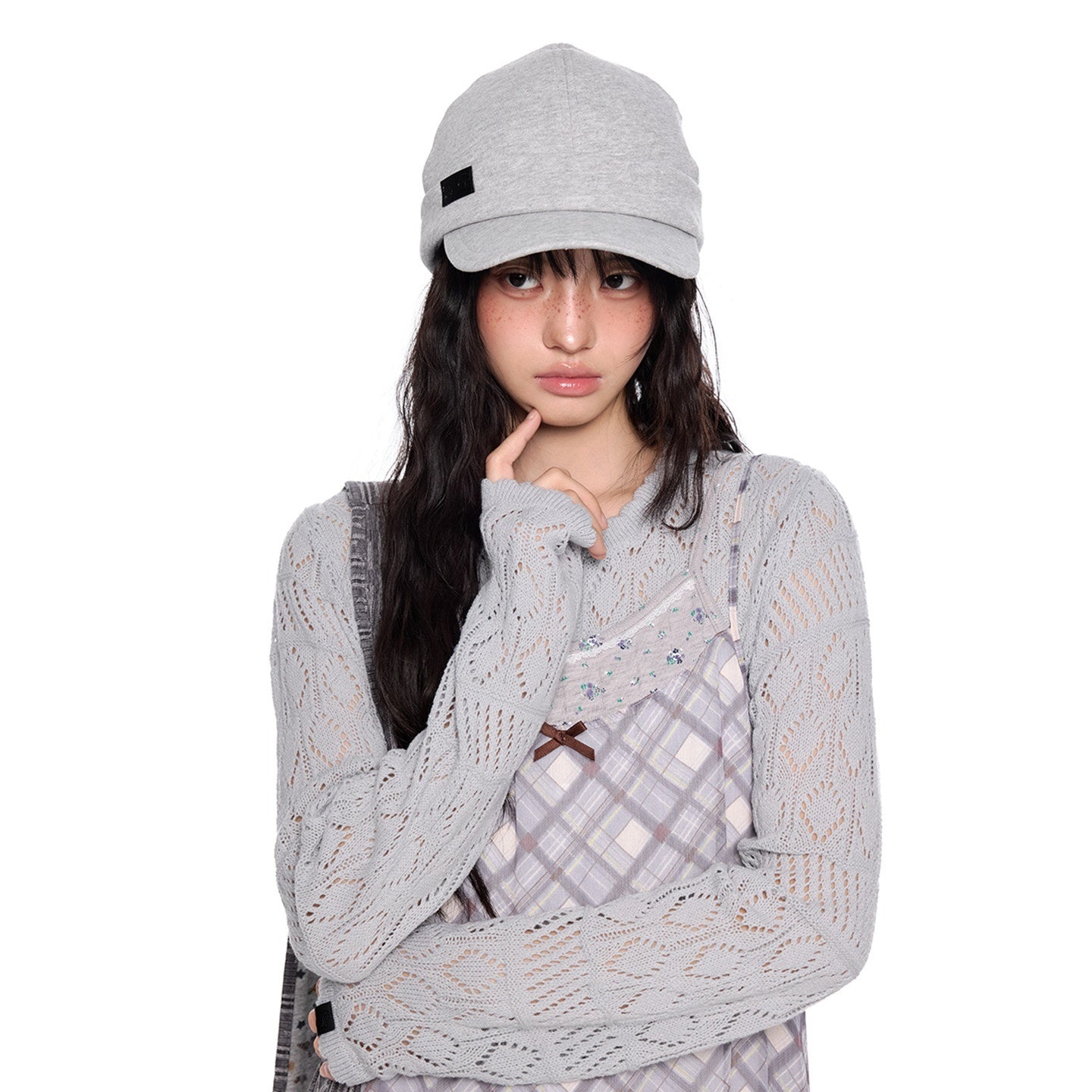 EZEK_Breathable_Knitted_Solid_Color_Curved_Short_Brim_Equestrian_Women's_Baseball_Caps_1049474621198_MISSTT