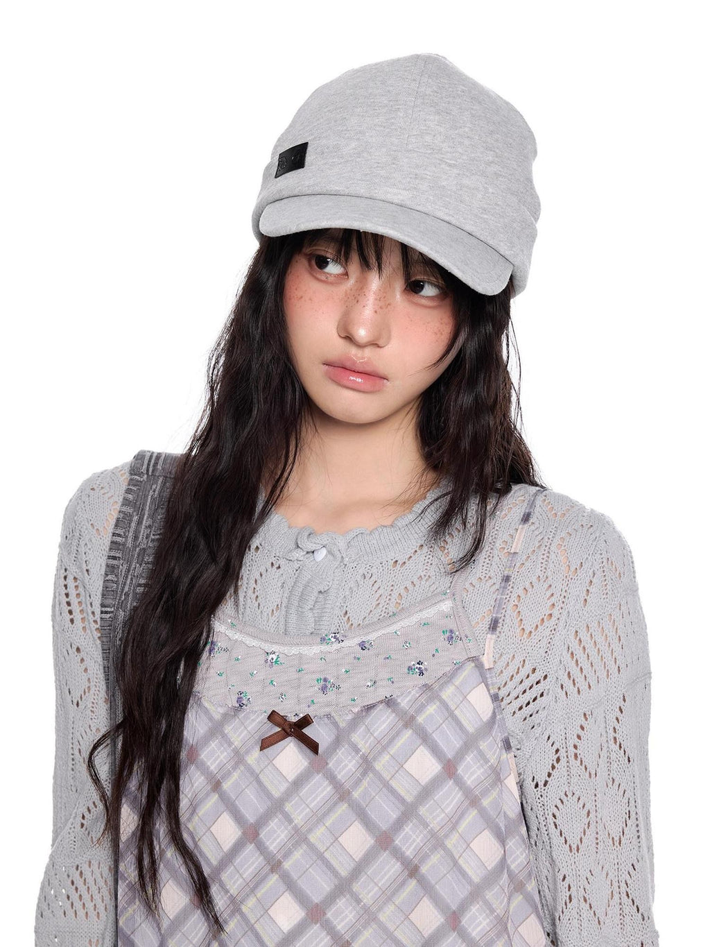 EZEK Breathable Knitted Solid Color Curved Short Brim Equestrian Women's Baseball Caps