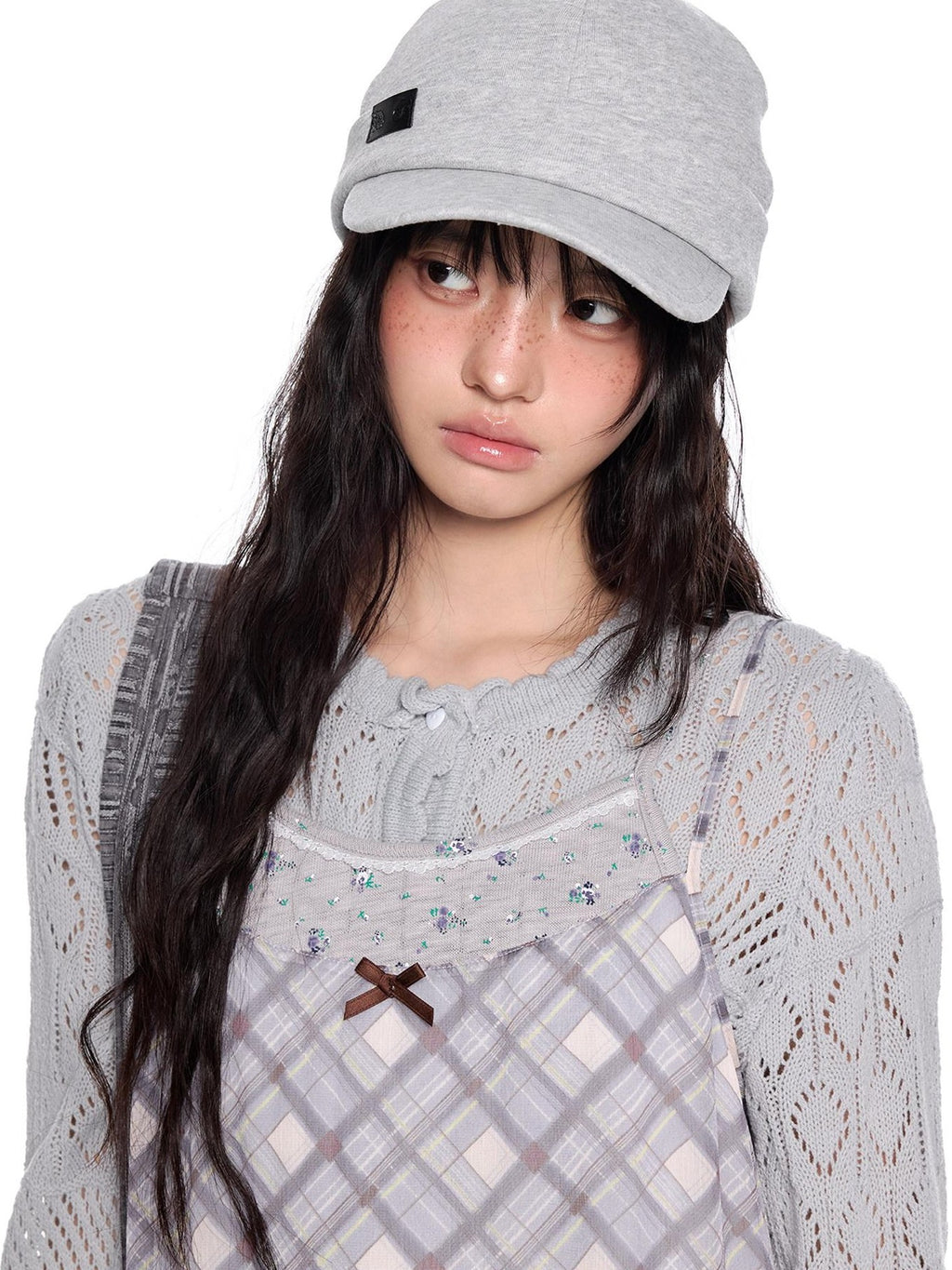 EZEK Breathable Knitted Solid Color Curved Short Brim Equestrian Women's Baseball Caps